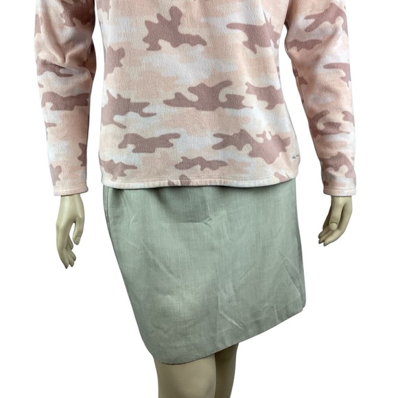 Eddie Bauer 1/4 Zip Fleece Pullover Pink Camo Print Women’s Size XL - Picture 3 of 7